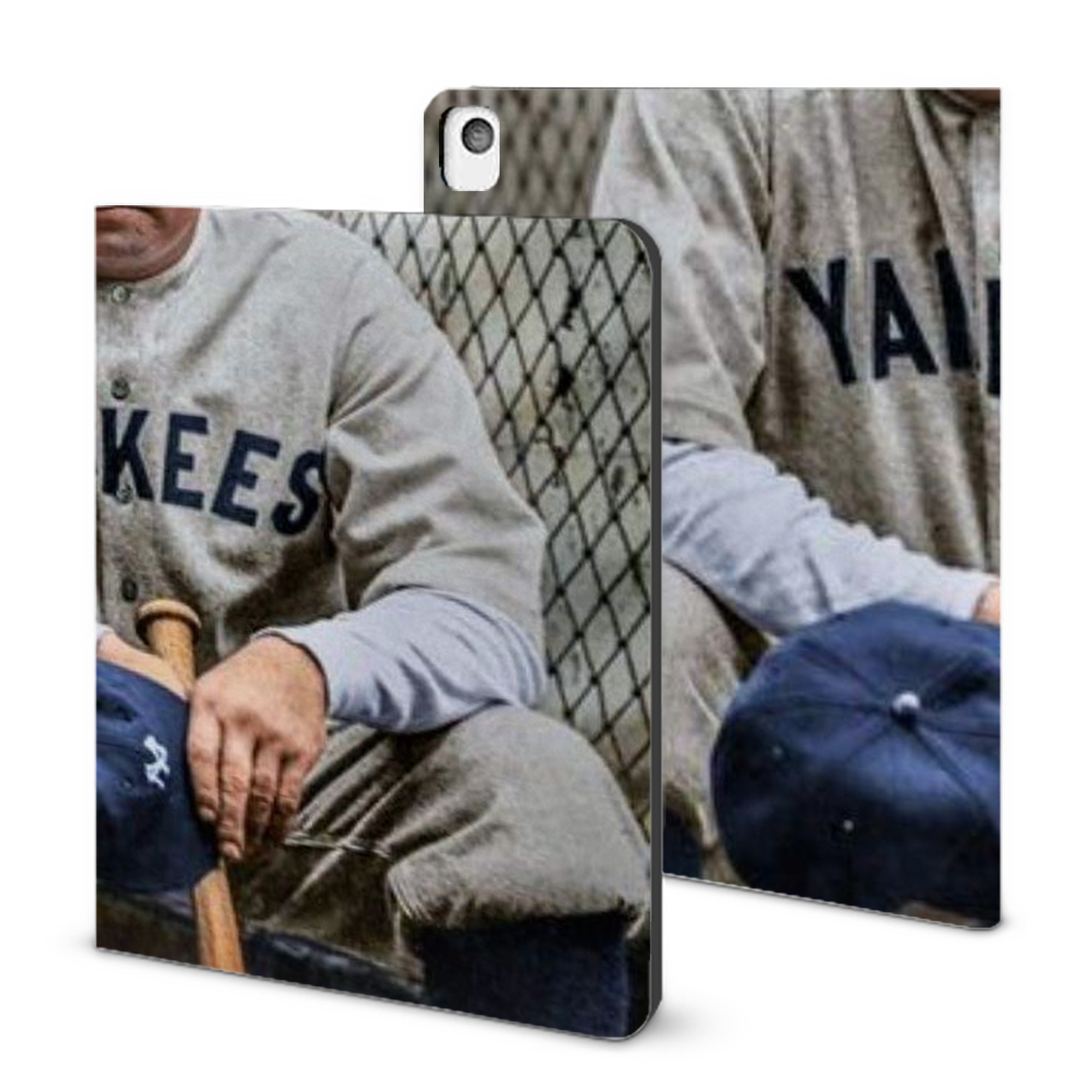 Babe Ruth 24 IPad Book-Style Case With Pencil Slot – Slim PU & TPU Cover – Full Protection, Precise Fit, Water & Scratch Resistant